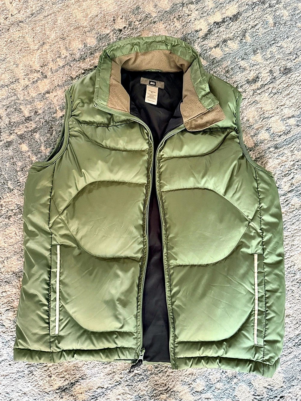 REI Quilted Puffer Vest in Green Size Juniors XL Like New